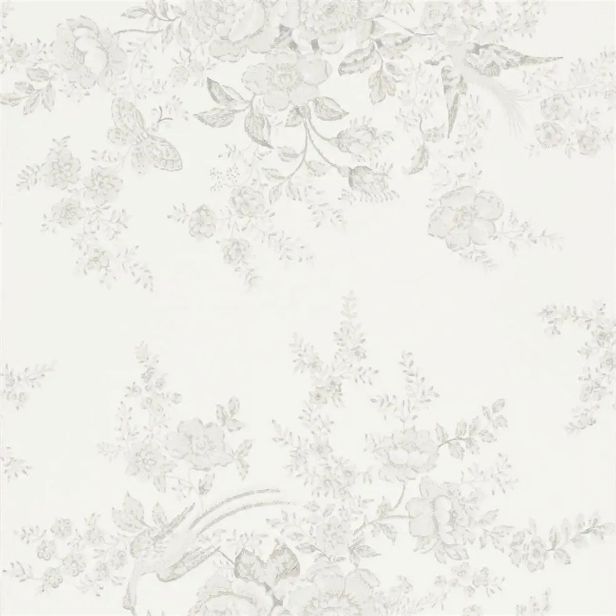 PRL028/07 Vintage Dauphine Signature Papers IV Dove Wallpaper by Ralph Lauren