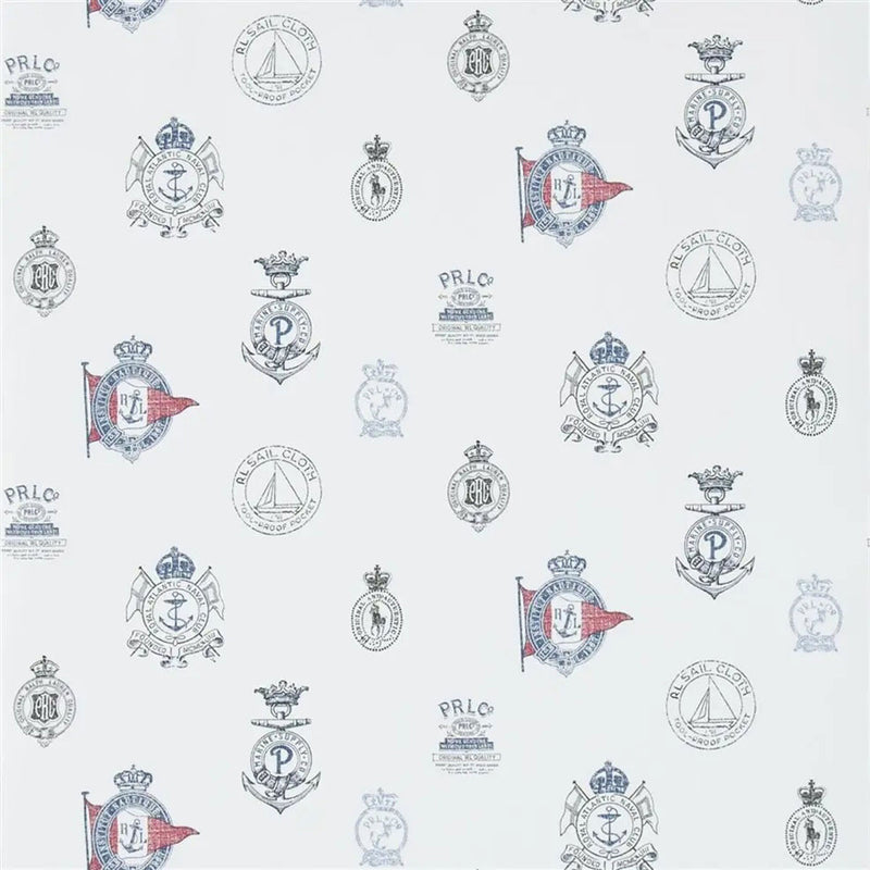 PRL032/01 Rowthorne Crest Signature Papers IV Captain Wallpaper by Ralph Lauren