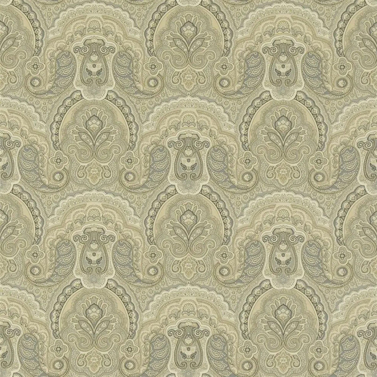 PRL034/02 Crayford Paisley Signature Papers IV Stone Wallpaper by Ralph Lauren