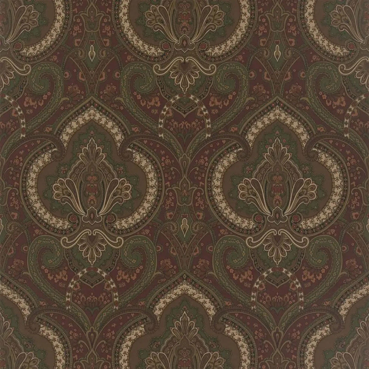 PRL037/02 Castlehead Paisley Signature Papers IV Chestnut Wallpaper by Ralph Lauren