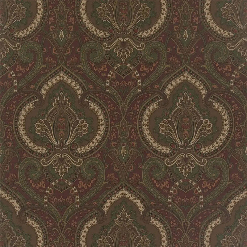 PRL037/02 Castlehead Paisley Signature Papers IV Chestnut Wallpaper by Ralph Lauren