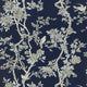 Marlowe Floral Signature Papers IV Prussian Blue Wallpaper by Ralph Lauren