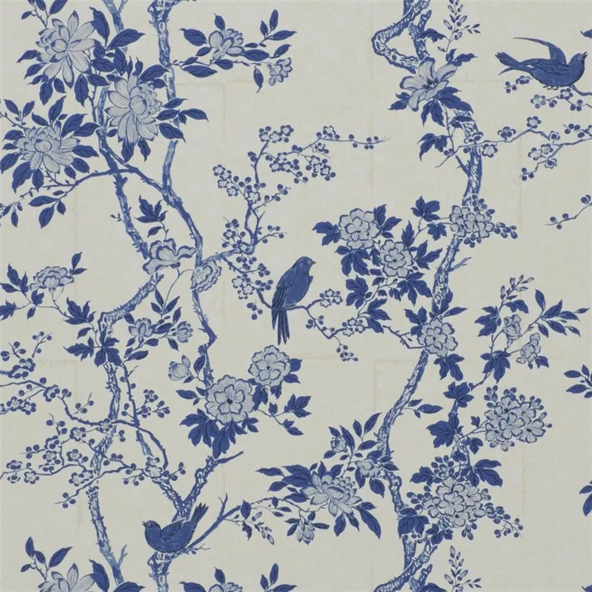 PRL048/05 Marlowe Floral Signature Papers IV Porcelain Wallpaper by Ralph Lauren