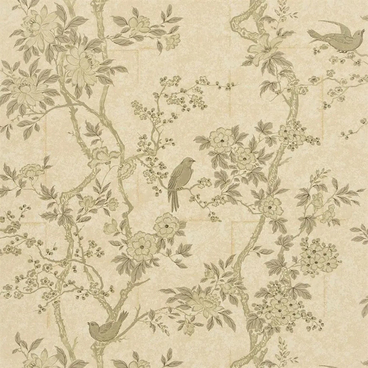 PRL048/06 Marlowe Floral Signature Papers IV Mother of Pearl Wallpaper by Ralph Lauren