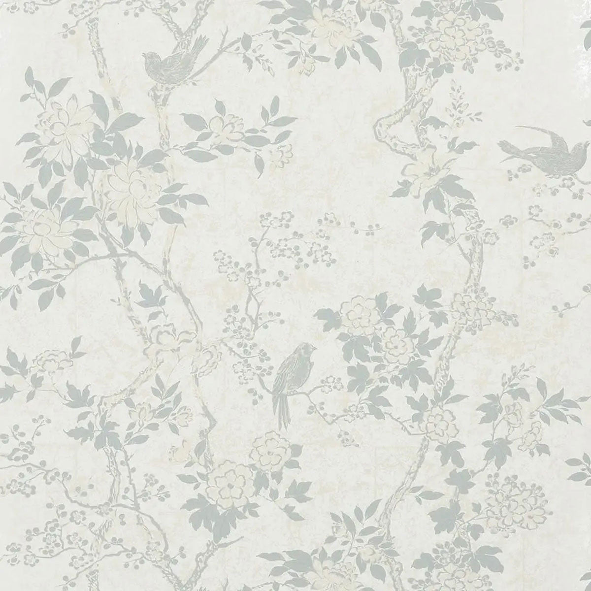 PRL048/08 Marlowe Floral Signature Century Club Dove Wallpaper by Ralph Lauren