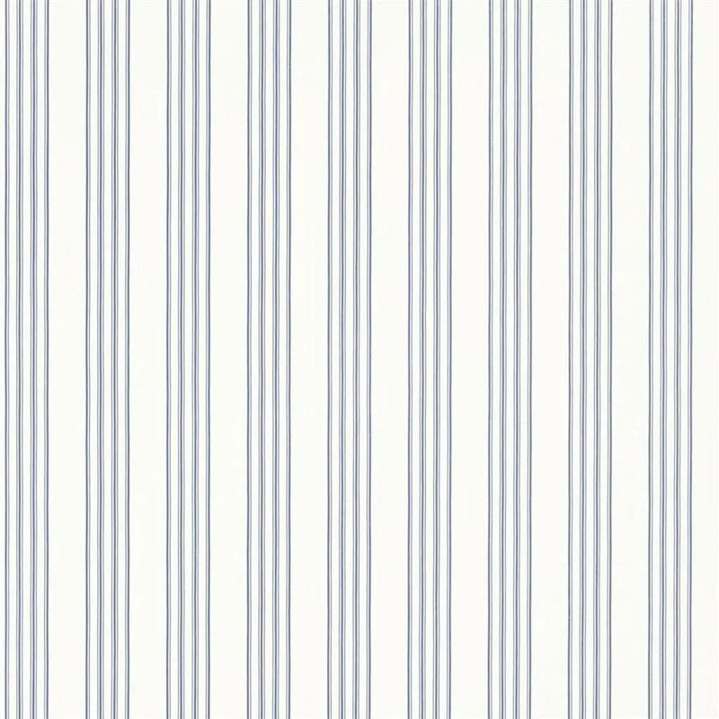 PRL050/05 Palatine Stripe Signature Century Club Porcelain Blue Wallpaper by Ralph Lauren