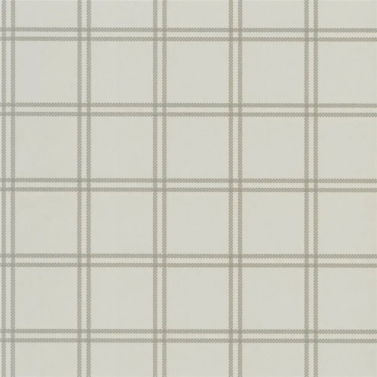 PRL5001/04 Shipley Windowpane Signature Loft Stone Wallpaper by Ralph Lauren