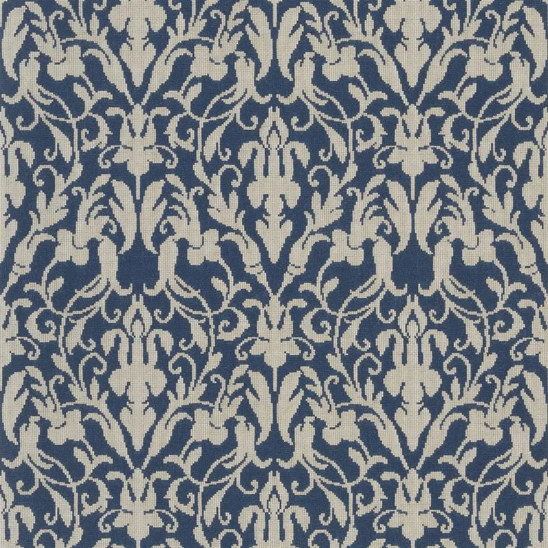 PRL5003/01 Speakeasy Damask Signature Loft Indigo Wallpaper by Ralph Lauren
