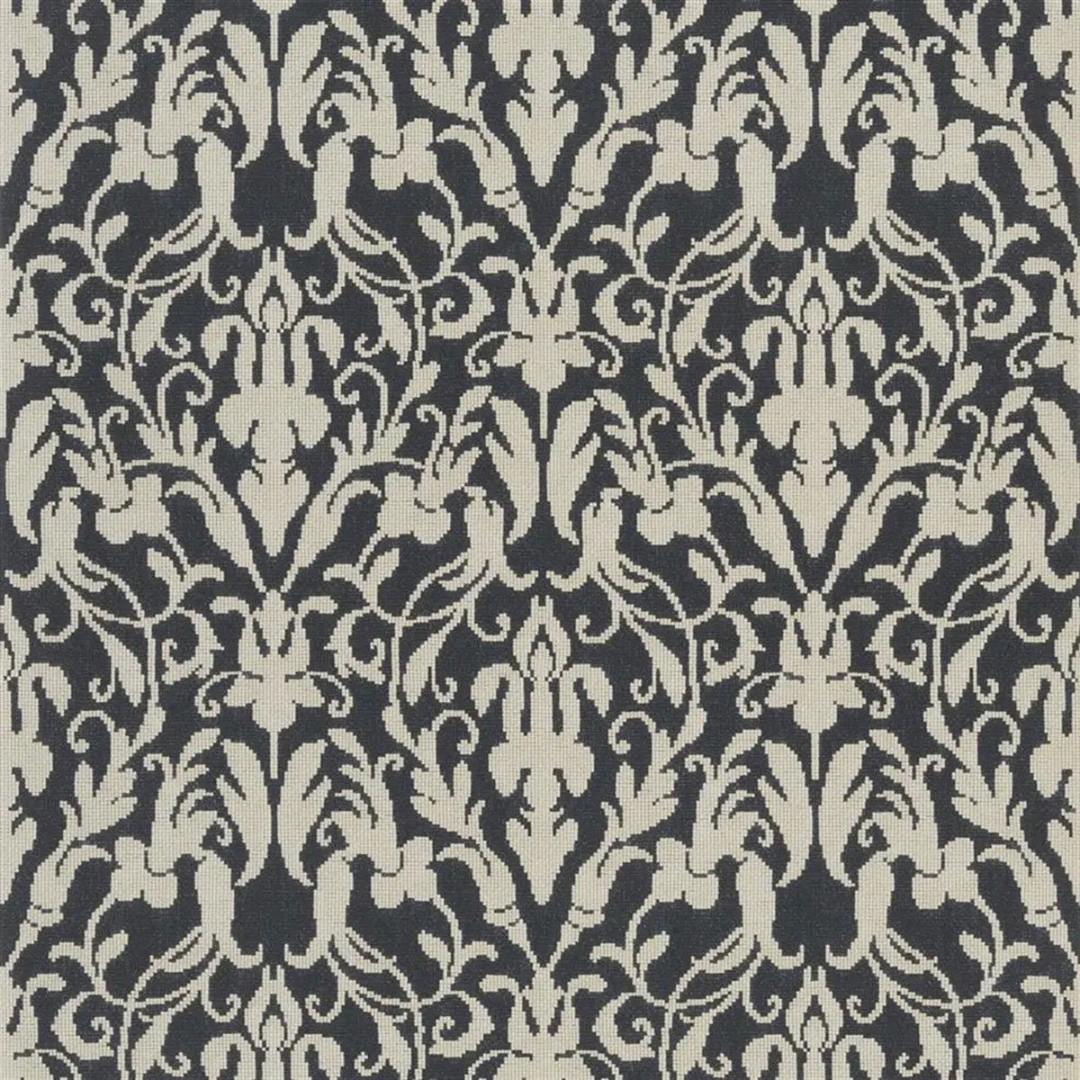 PRL5003/02 Speakeasy Damask Signature Loft Black Wallpaper by Ralph Lauren