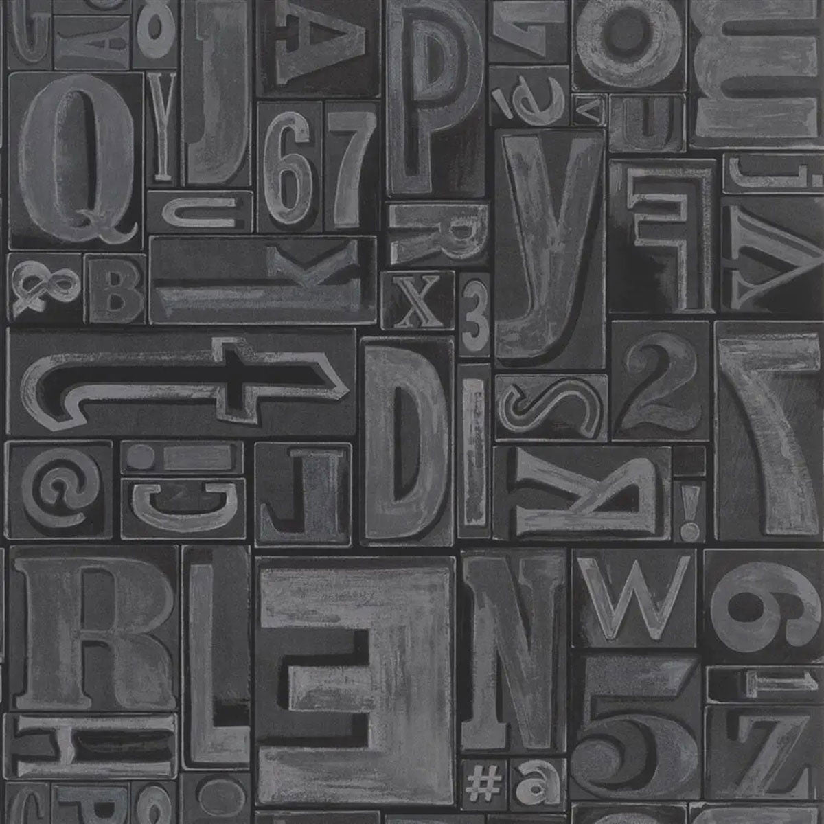 PRL5007/02 Copeley Letterpress Signature Loft Linocut Wallpaper by Ralph Lauren