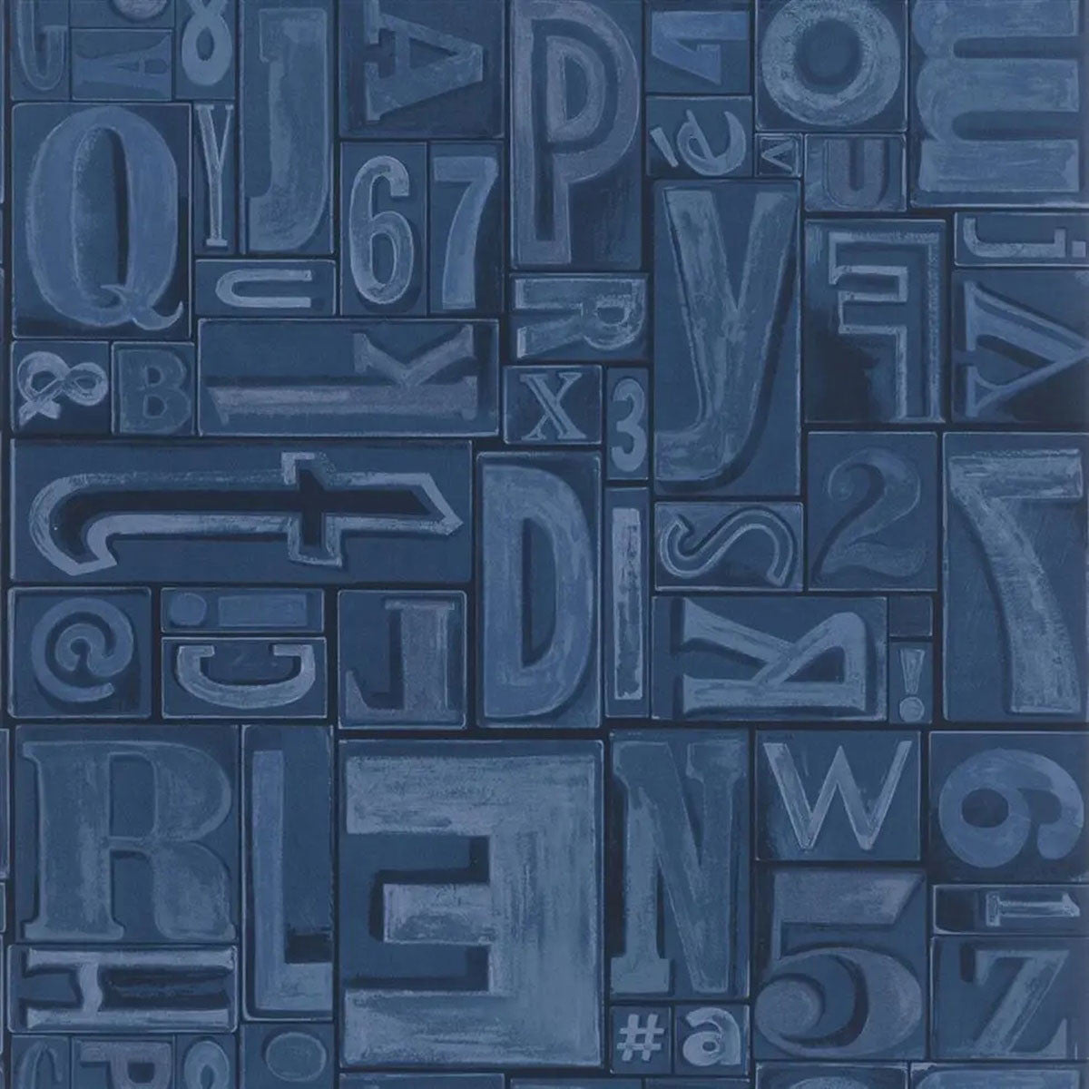 PRL5007/03 Copeley Letterpress Signature Loft Ink Wallpaper by Ralph Lauren