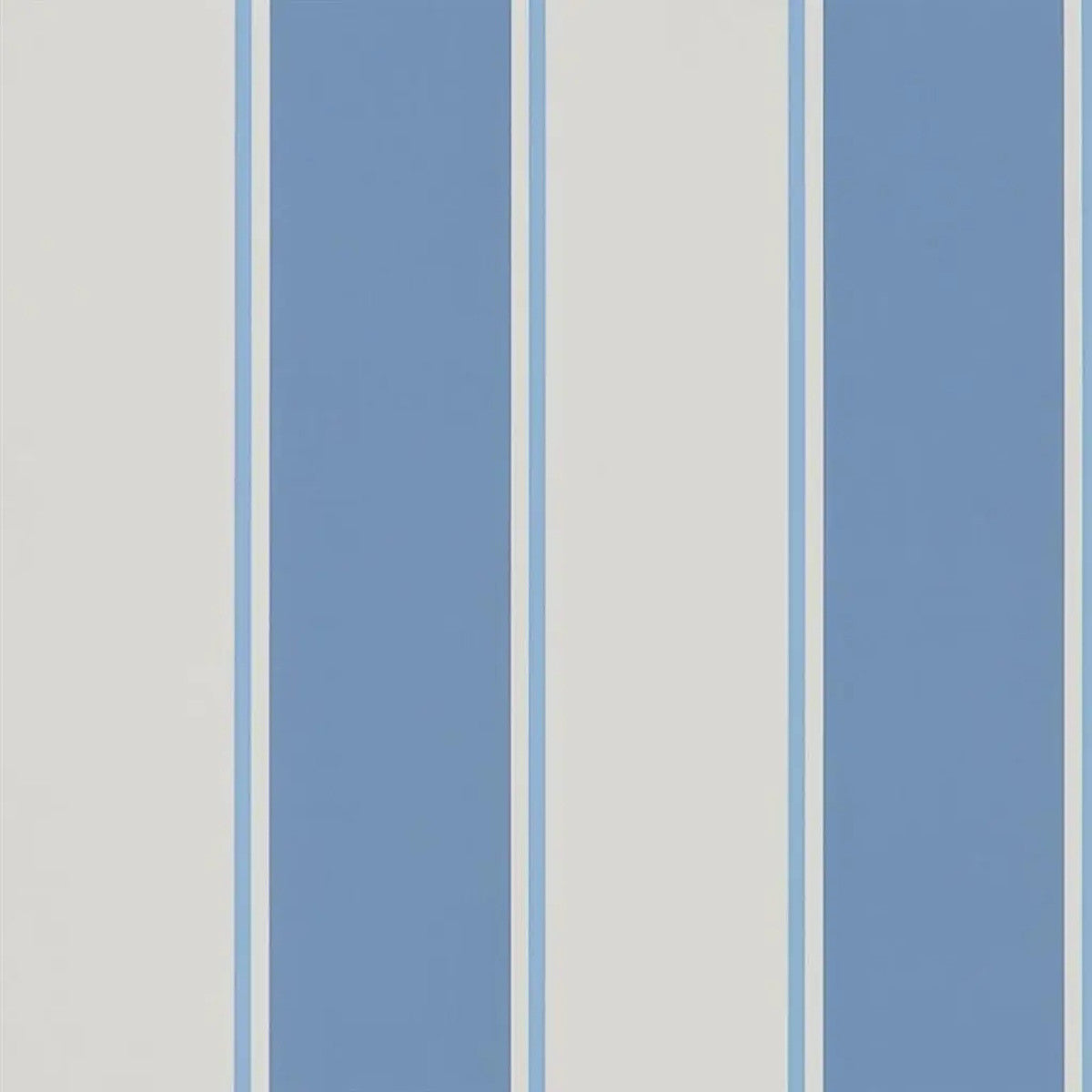 PRL703/02 Mapleton Stripe Signature Florals Porcelain Wallpaper by Ralph Lauren