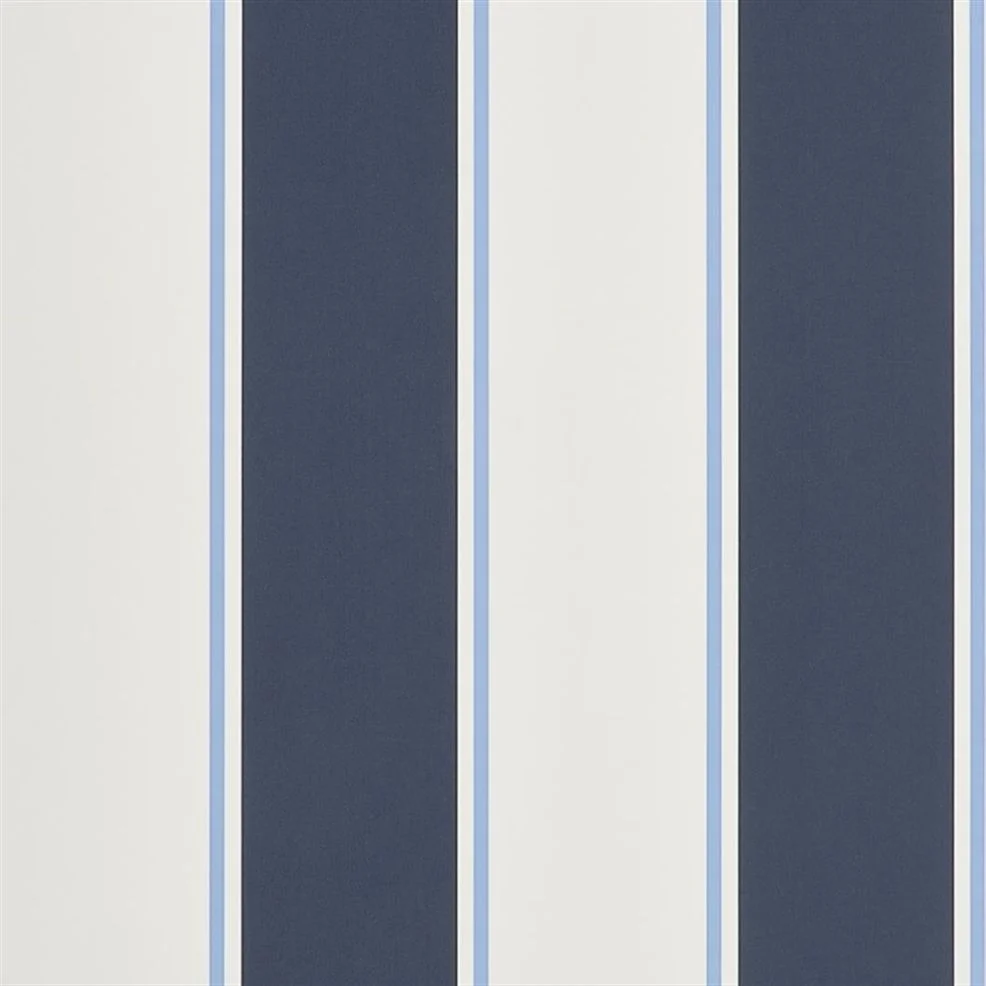 PRL703/03 Mapleton Stripe Signature Stripe Library Wallpaper By Ralph Lauren