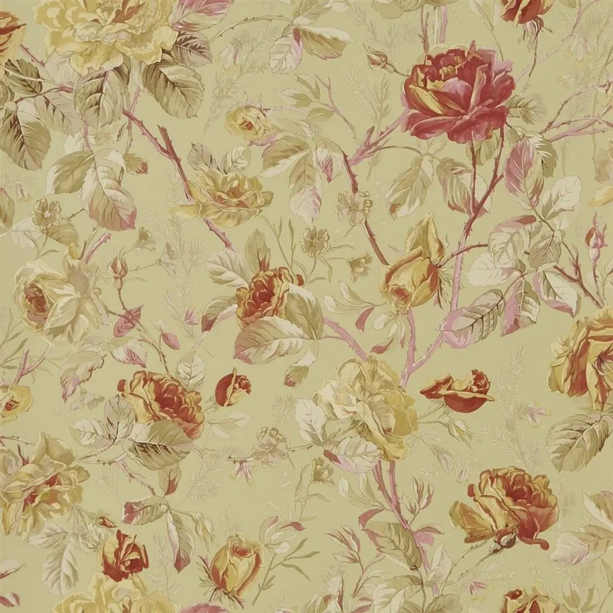 PRL705/04 Marston Gate Floral Signature Florals Celadon Wallpaper by Ralph Lauren
