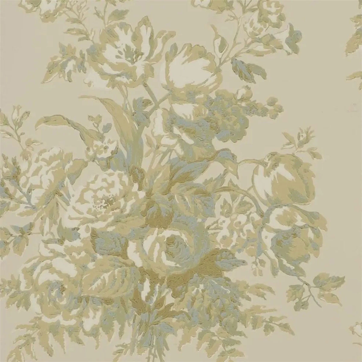 PRL706/01 Francoise Bouquet Signature Florals Parchment Wallpaper by Ralph Lauren
