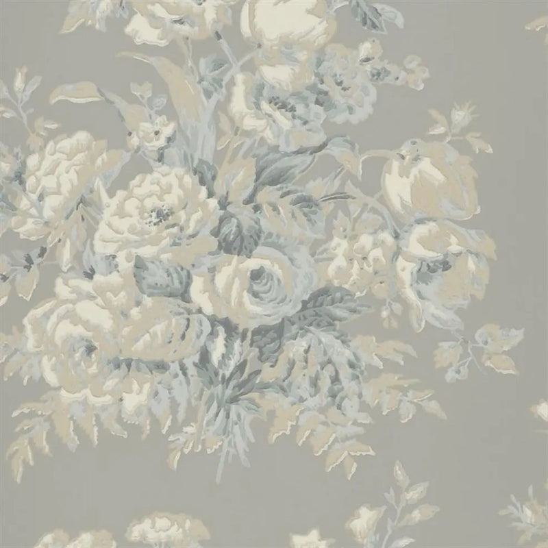 PRL706/06 Francoise Bouquet Signature Florals Slate Wallpaper by Ralph Lauren