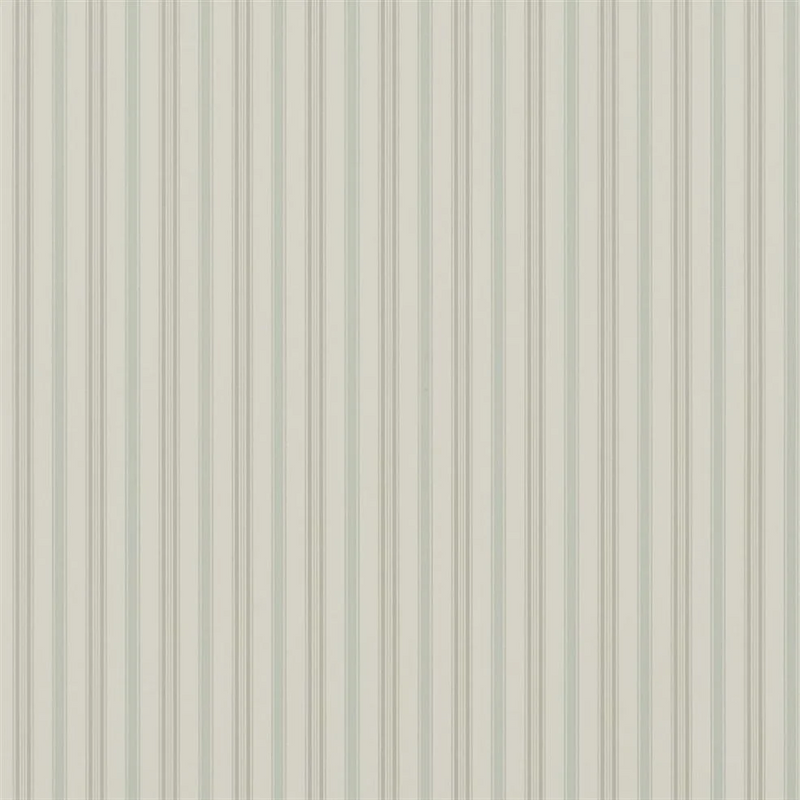 PRL709/02 Basil Stripe Signature Stripe Library Wallpaper By Ralph Lauren