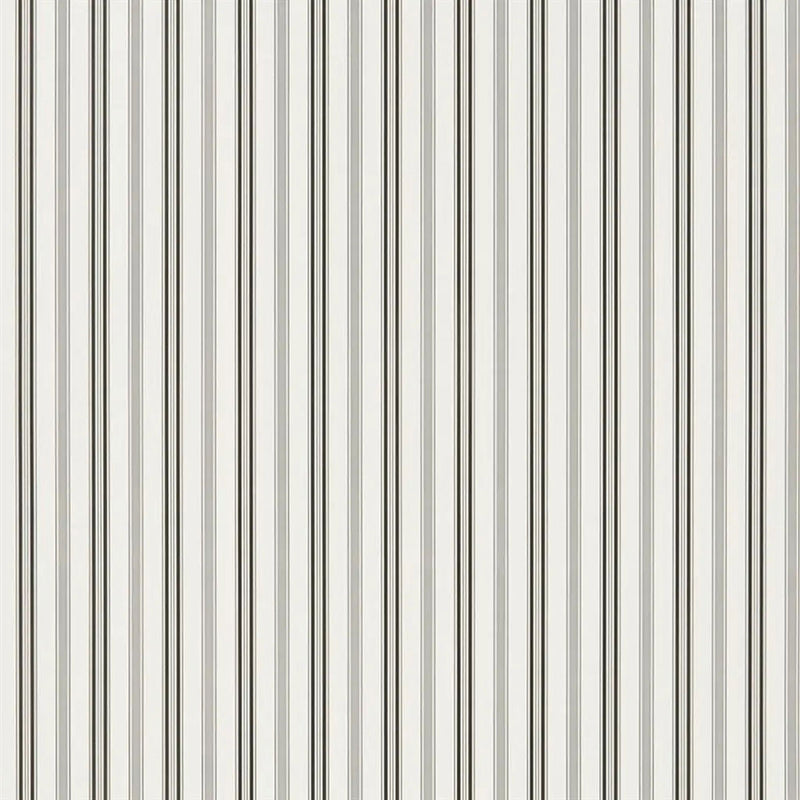 PRL709/04 Basil Stripe Signature Florals Black Wallpaper by Ralph Lauren