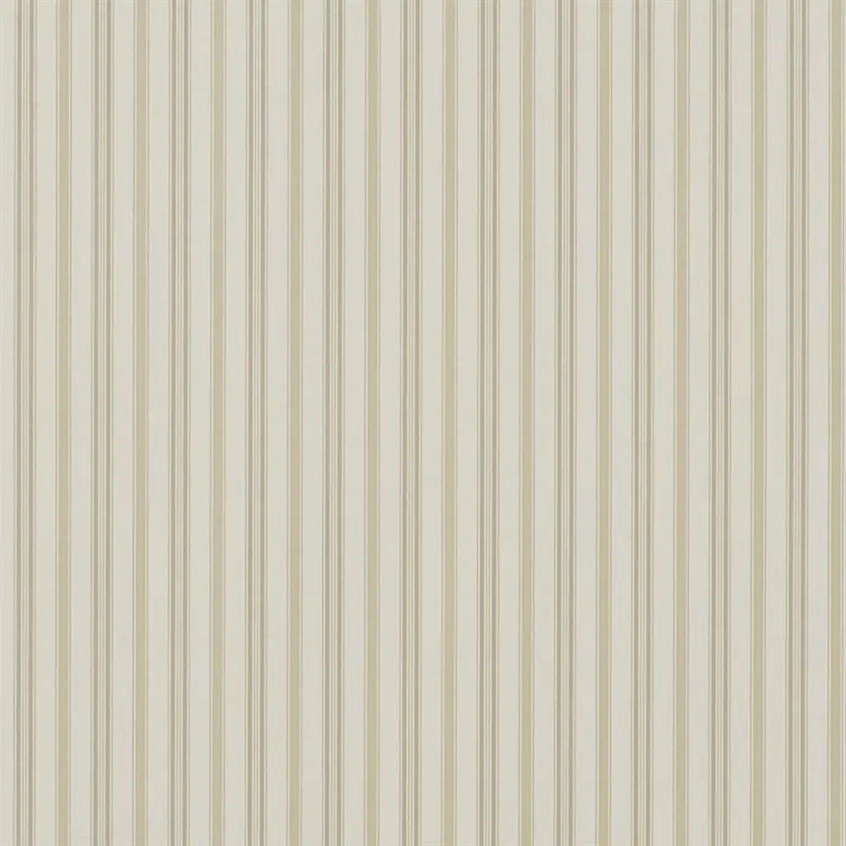 PRL709/05 Basil Stripe Signature Florals Meadow Wallpaper by Ralph Lauren