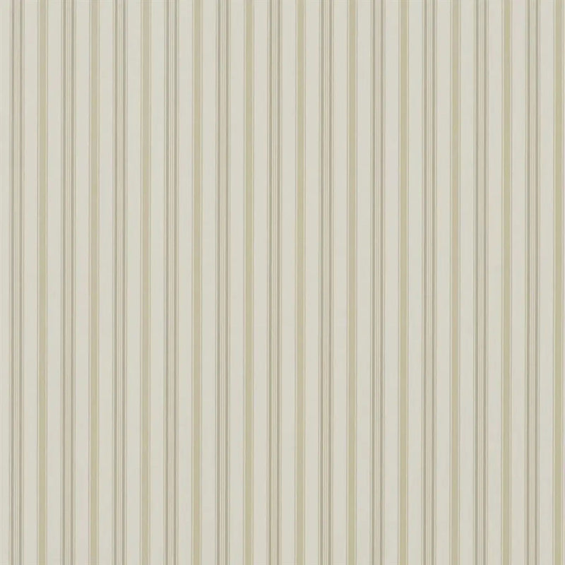 PRL709/05 Basil Stripe Signature Florals Meadow Wallpaper by Ralph Lauren