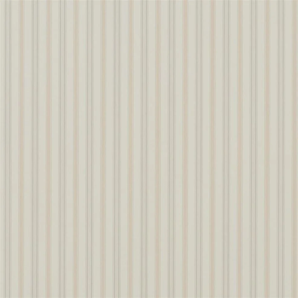 PRL709/06 Basil Stripe Signature Stripe Library Wallpaper By Ralph Lauren