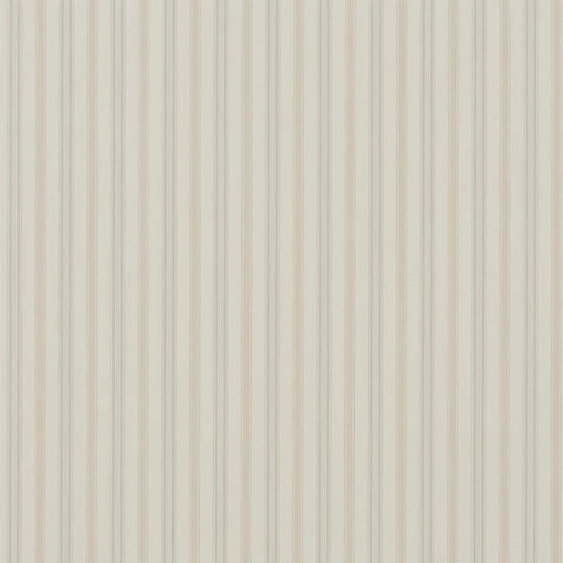 PRL709/06 Basil Stripe Signature Florals Antique Rose Wallpaper by Ralph Lauren