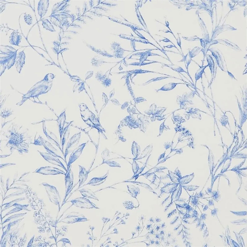 PRL710/02 Fern Toile Signature Papers IV Bluebell Wallpaper by Ralph Lauren