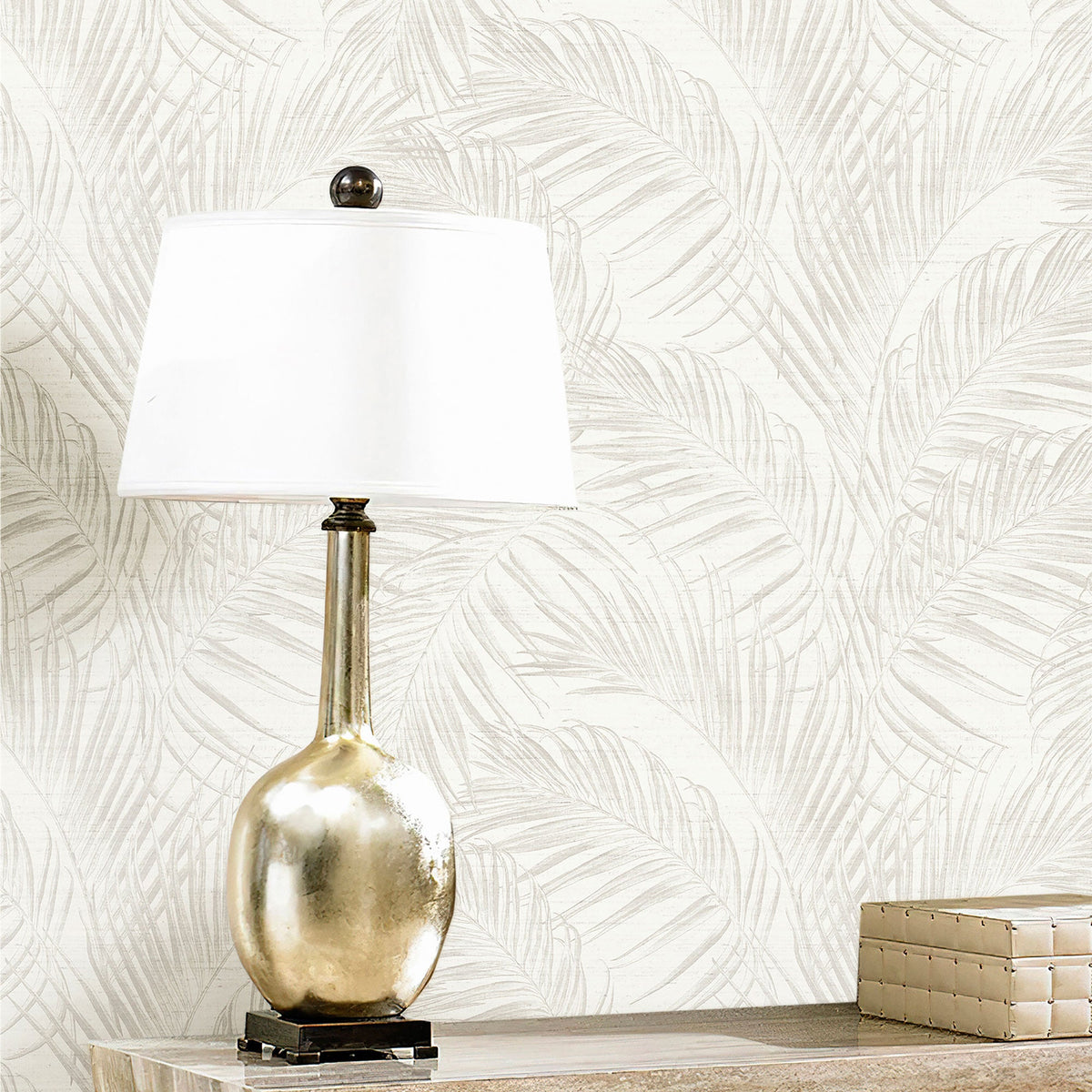 Felce Tonale Cream Synergy Wallpaper by Galerie