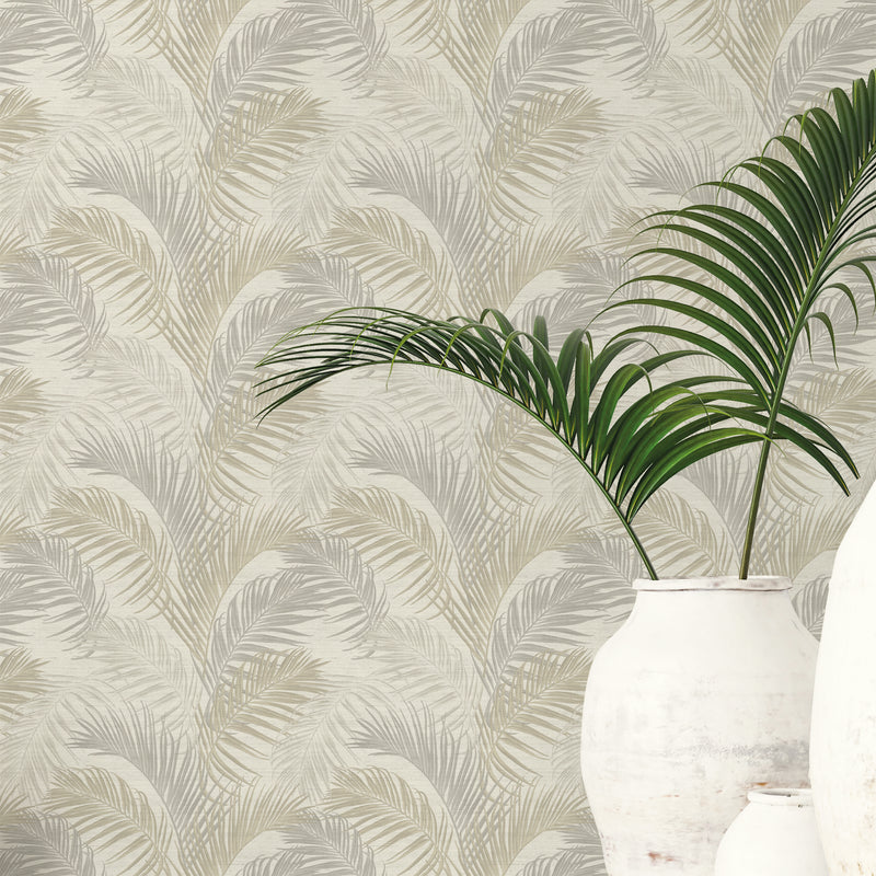 PS33311 Beige Palm Wallpaper Palma By Galerie