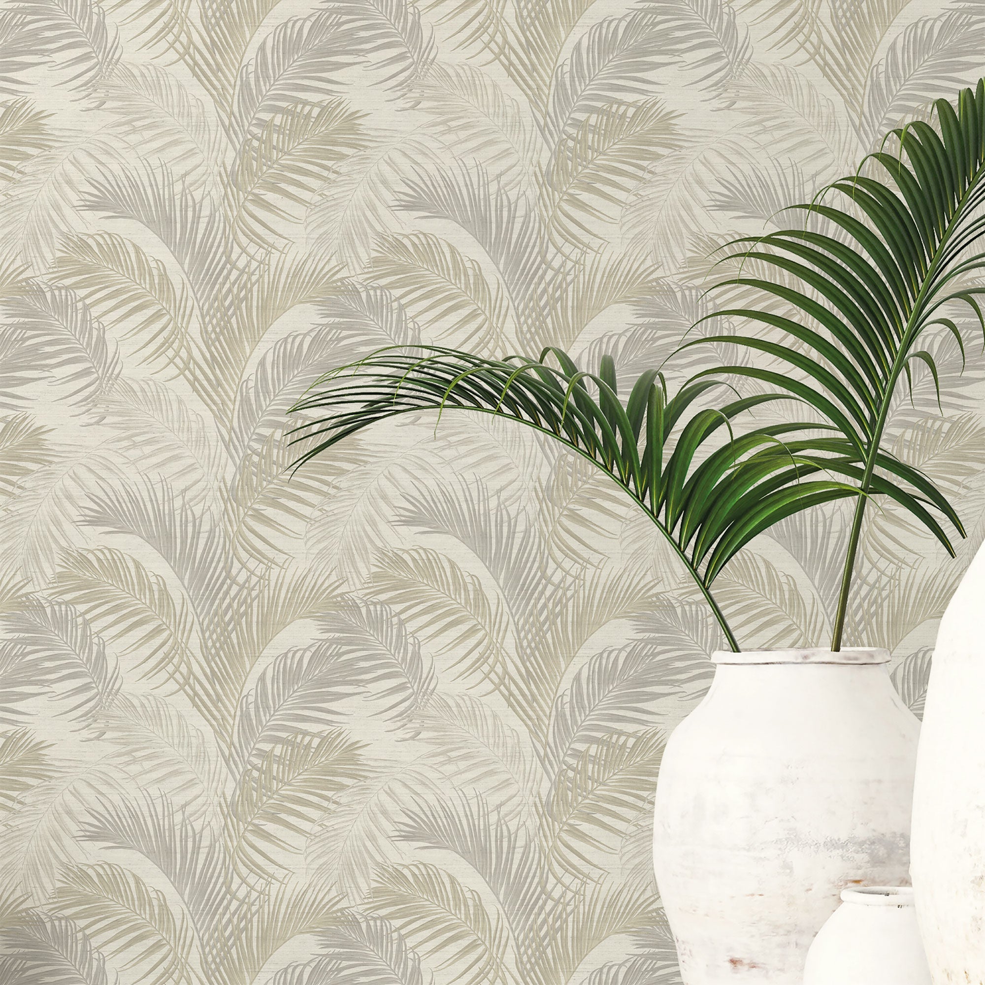 PS33311 Felce Tonale Beige Wallpaper by Galerie