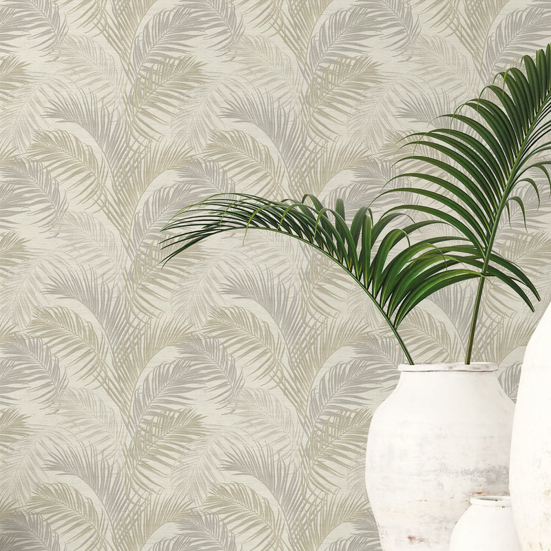 PS33311 Felce Tonale Beige Wallpaper by Galerie