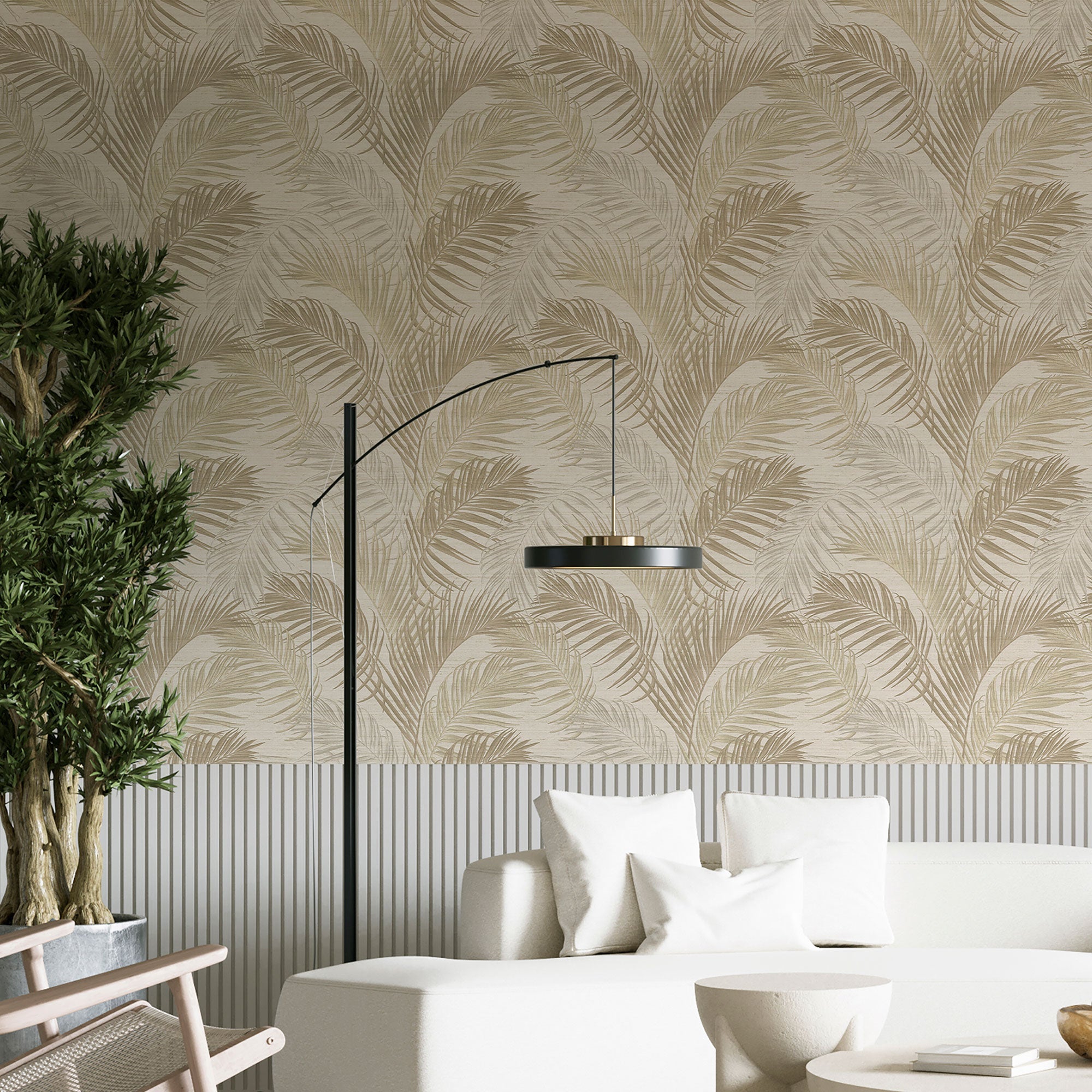 PS33314 Felce Tonale Bronze Brown Wallpaper by Galerie