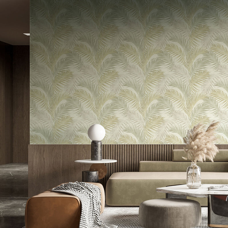 PS33315 Felce Tonale Green Wallpaper by Galerie