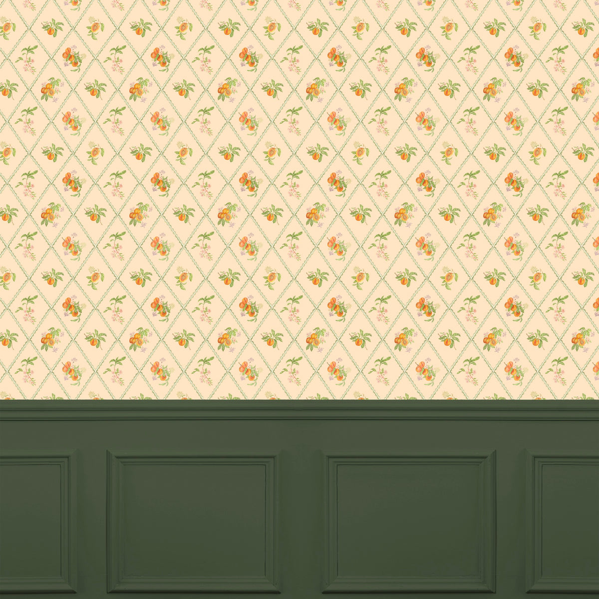 Peach Trellis Melba Wallpaper by Voyage Maison | PTRELLI/WPO/MEL