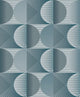 Round Teal Urquiola Wallpaper by Tres Tintas