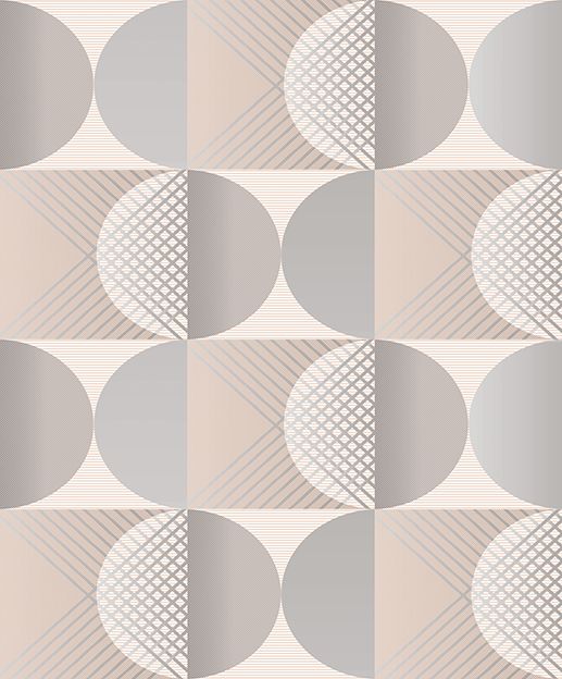 PU2903-5 Round Ivory Urquiola Wallpaper by Tres Tintas
