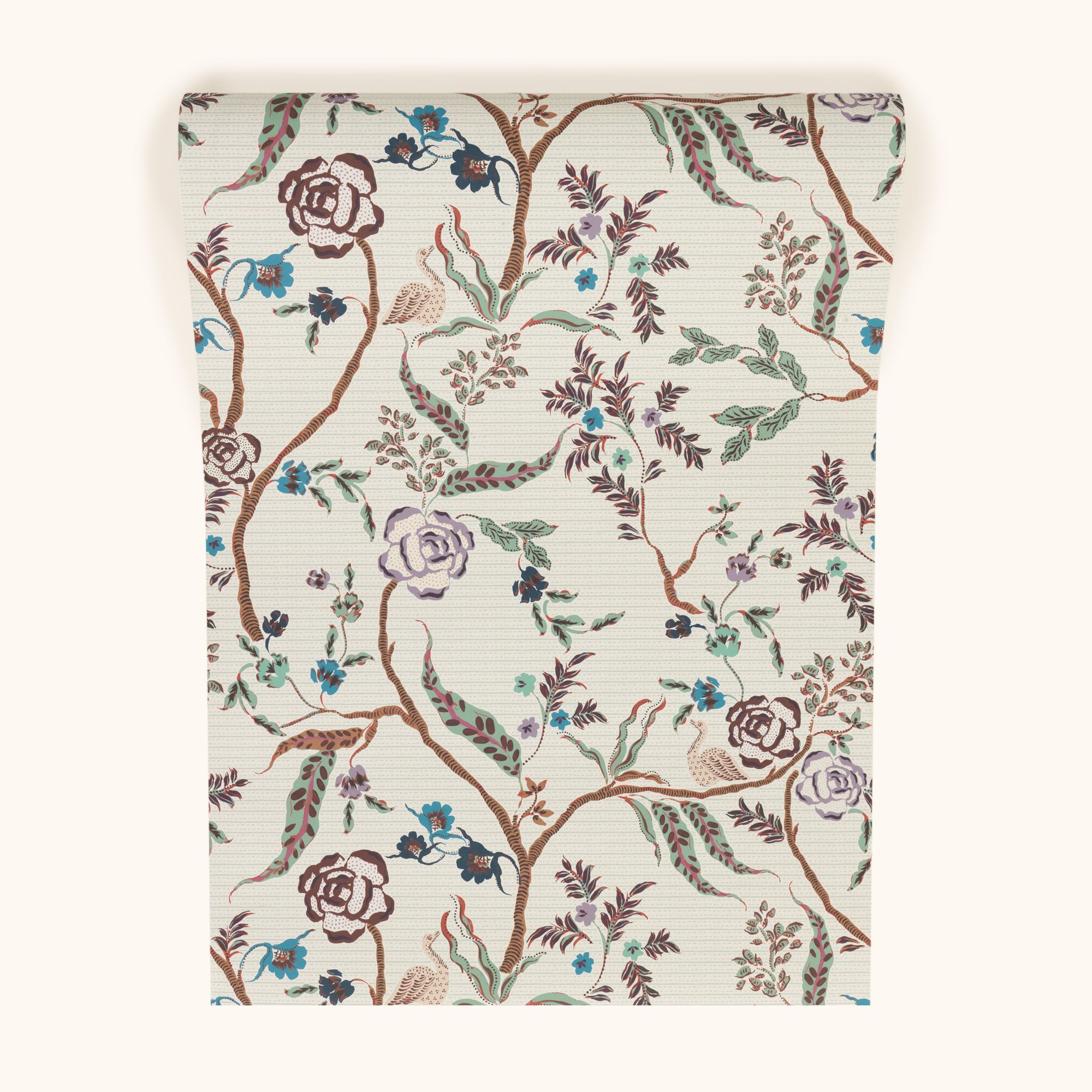 W-EV-CO-V-24-70 Eversley Verdigris Wallpaper by Parker & Jules