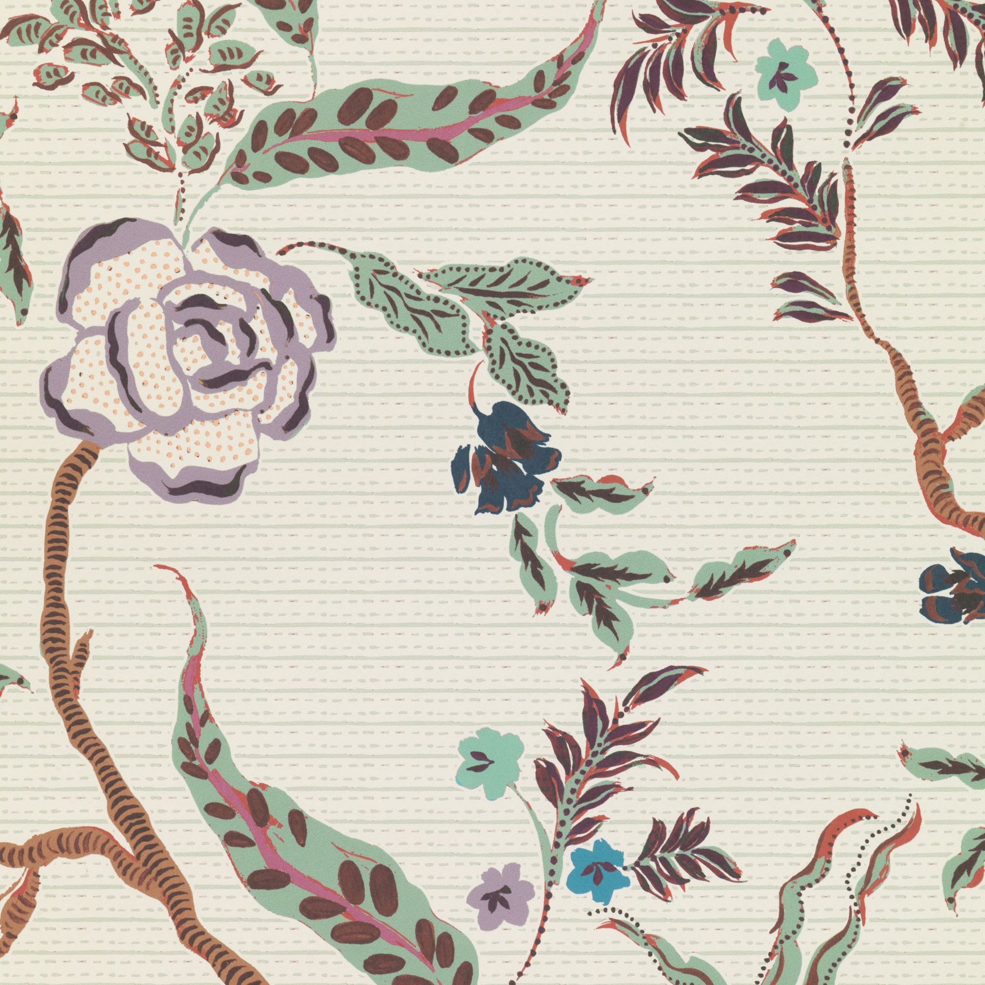 W-EV-CO-V-24-70 Eversley Verdigris Wallpaper by Parker & Jules