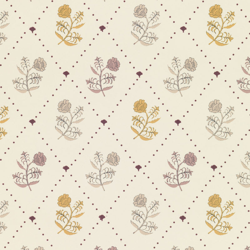 Jaipur Saffron Rose Wallpaper by Parker & Jules