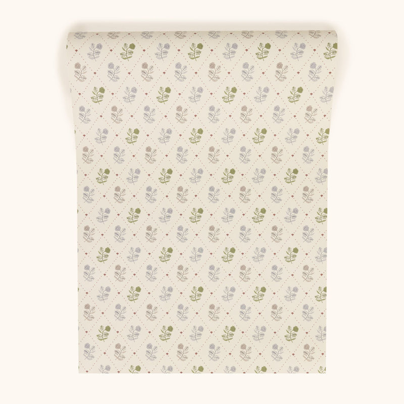 W-J-CO-CM-24-70 Jaipur Coral Moss Wallpaper by Parker & Jules