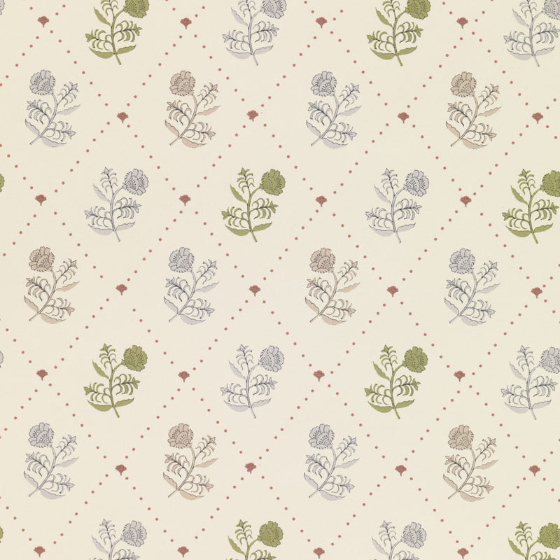 W-J-CO-CM-24-70 Jaipur Coral Moss Wallpaper by Parker & Jules