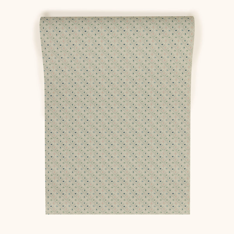 Lulu Verdigris Wallpaper by Parker & Jules