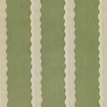W-DSS-CO-SG-24-70 Double Scroll Stripe Spring Green Wallpaper by Parker & Jules