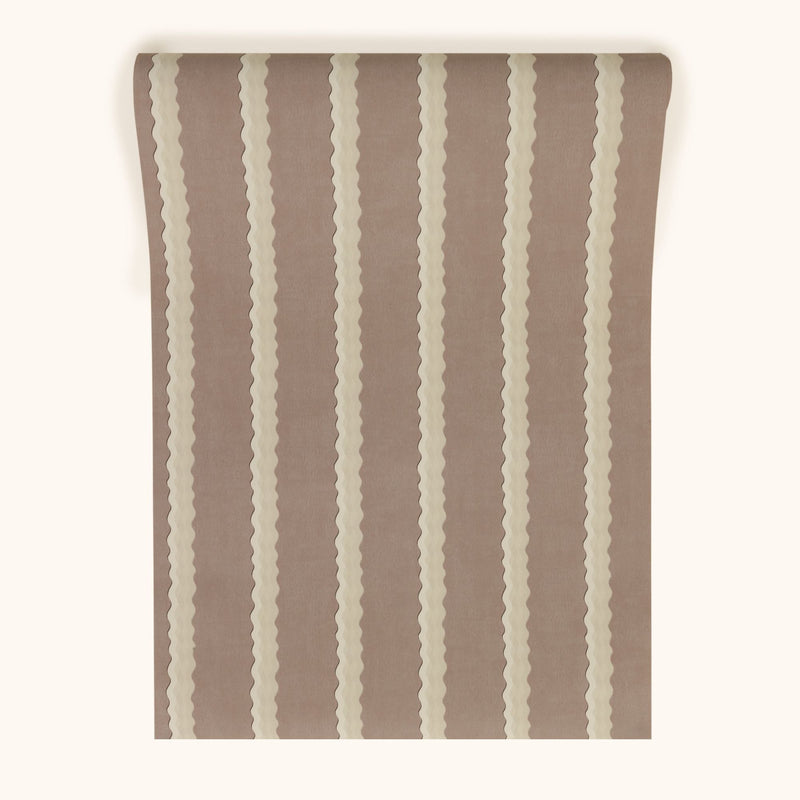 W-DSS-CO-L-24-70 Double Scroll Stripe Lilac Wallpaper by Parker & Jules