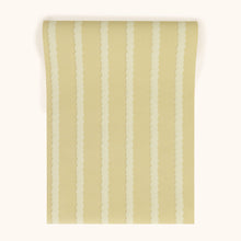 W-DSS-CO-B-24-70 Double Scroll Stripe Butter Wallpaper by Parker & Jules