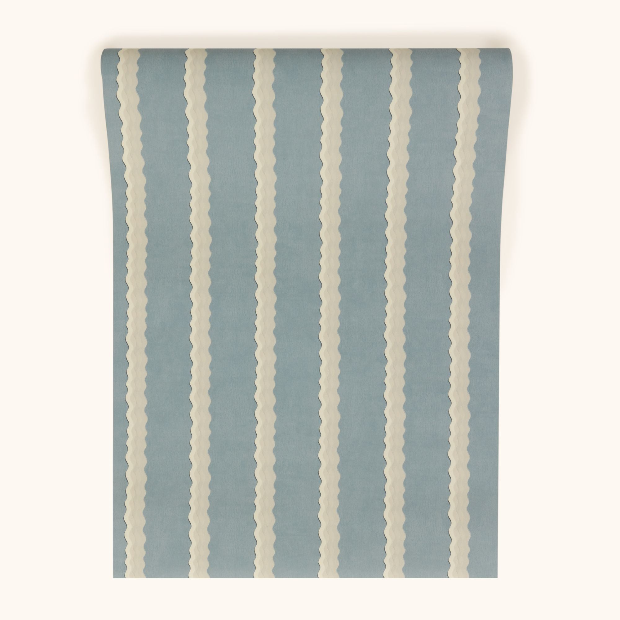 W-DSS-CO-SK-24-70 Double Scroll Stripe Sky Wallpaper by Parker & Jules