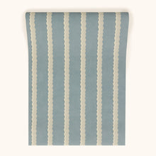 W-DSS-CO-SK-24-70 Double Scroll Stripe Sky Wallpaper by Parker & Jules
