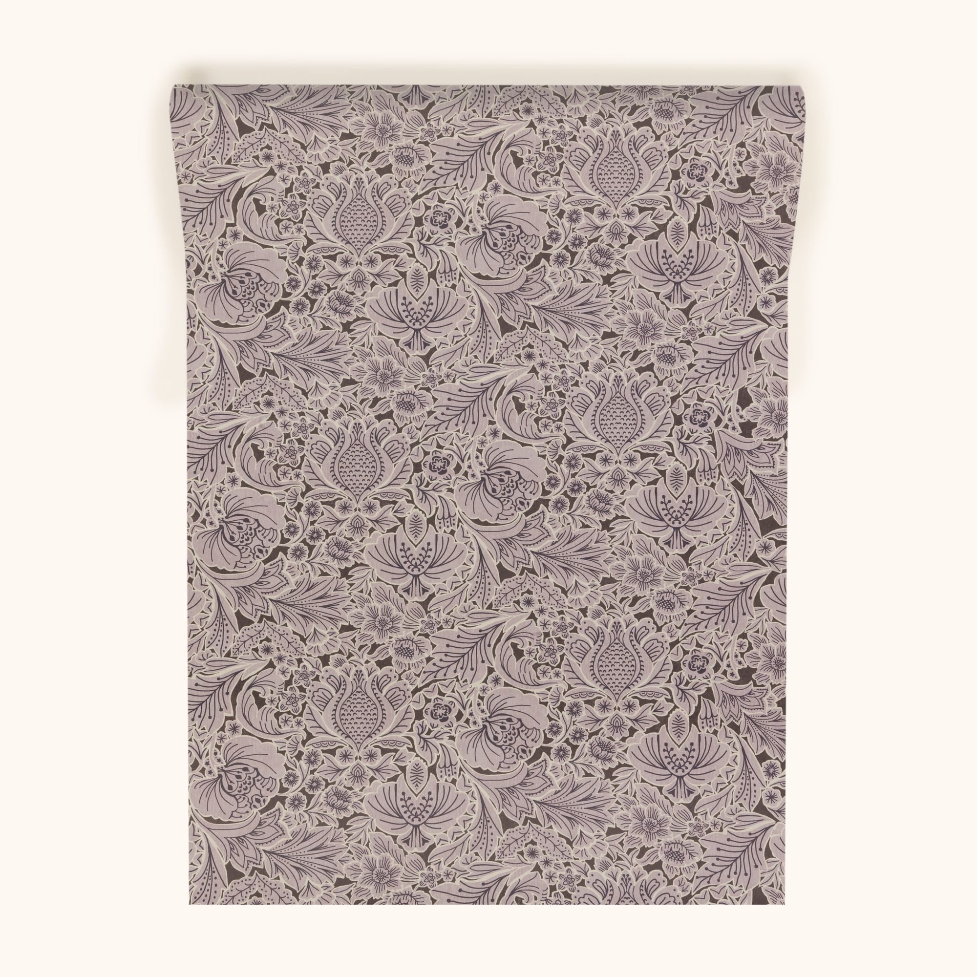 W-FF-CO-L-24-70 Folk Floral Lilac Wallpaper by Parker & Jules