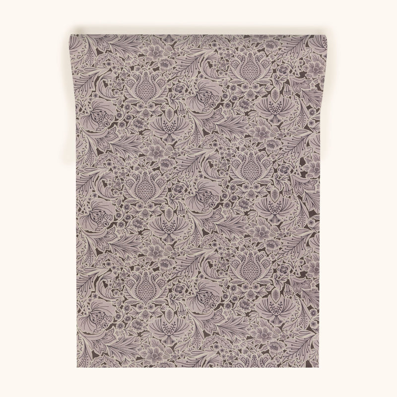 W-FF-CO-L-24-70 Folk Floral Lilac Wallpaper by Parker & Jules