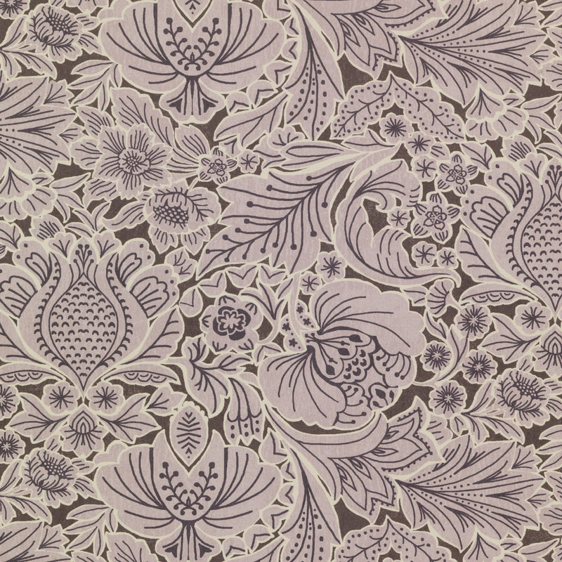 W-FF-CO-L-24-70 Folk Floral Lilac Wallpaper by Parker & Jules